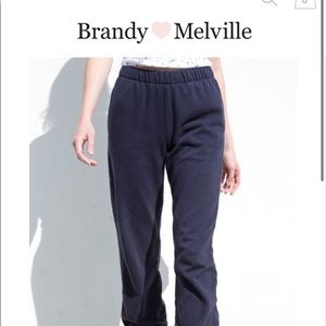 Navy Rosa Brandy Melville sweatpants